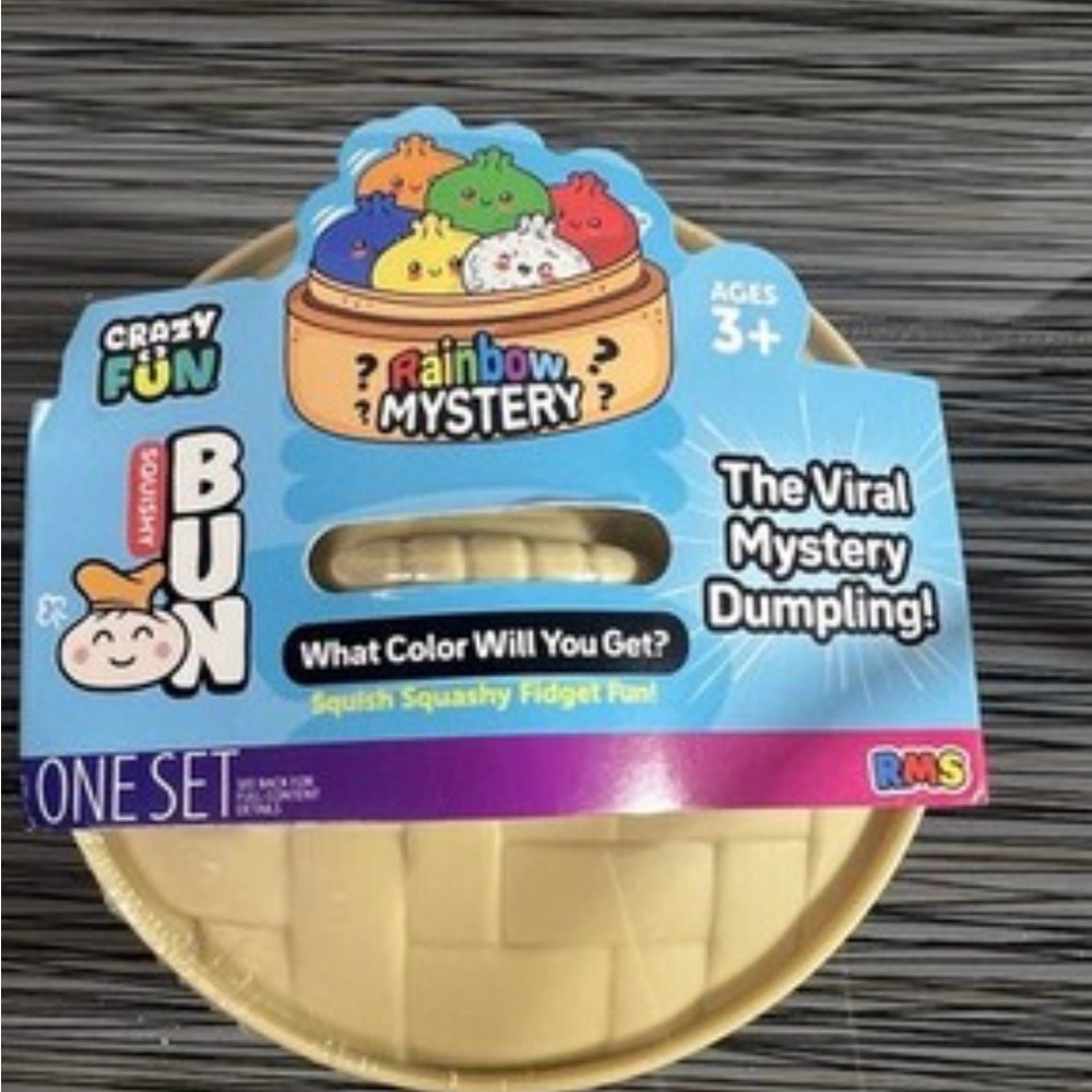 Rainbow Mystery Bun — Viral Squishy Dumpling Toy